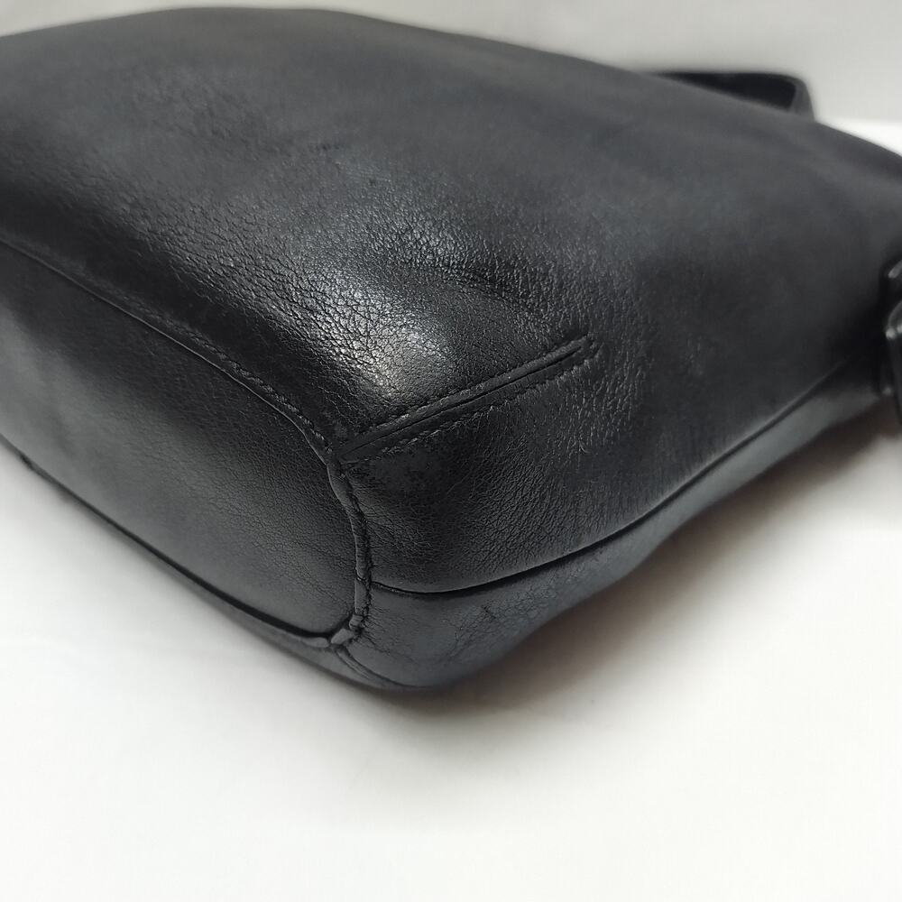 Coach Black Leather Zipper Closure Crossbody Shoulder Bag - Vintage - Picture 8 of 16